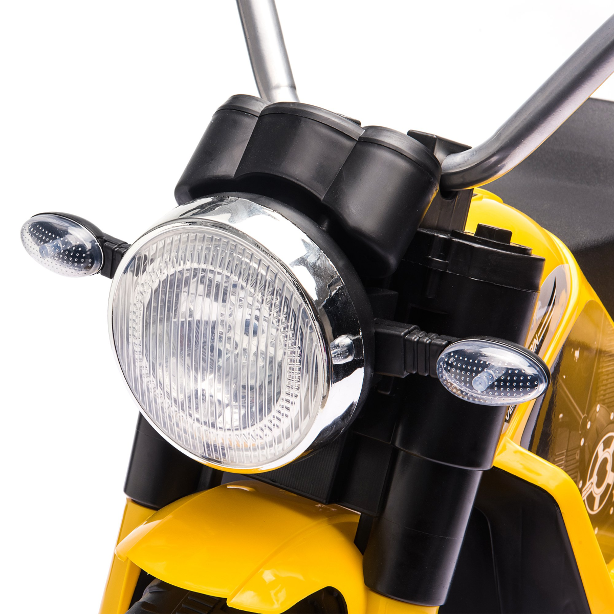 Kids 6V Electric Ride-On Motorcycle, Yellow, 18-36 Months
