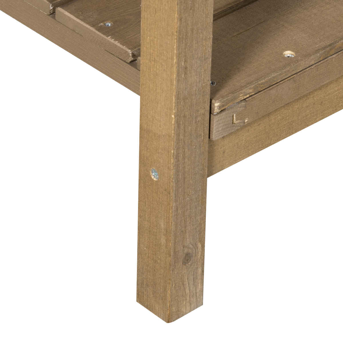 Outsunny Wooden Raised Bed Garden Plant Stand with 8 Boxes, 110 x 46 x 76 cm, Brown