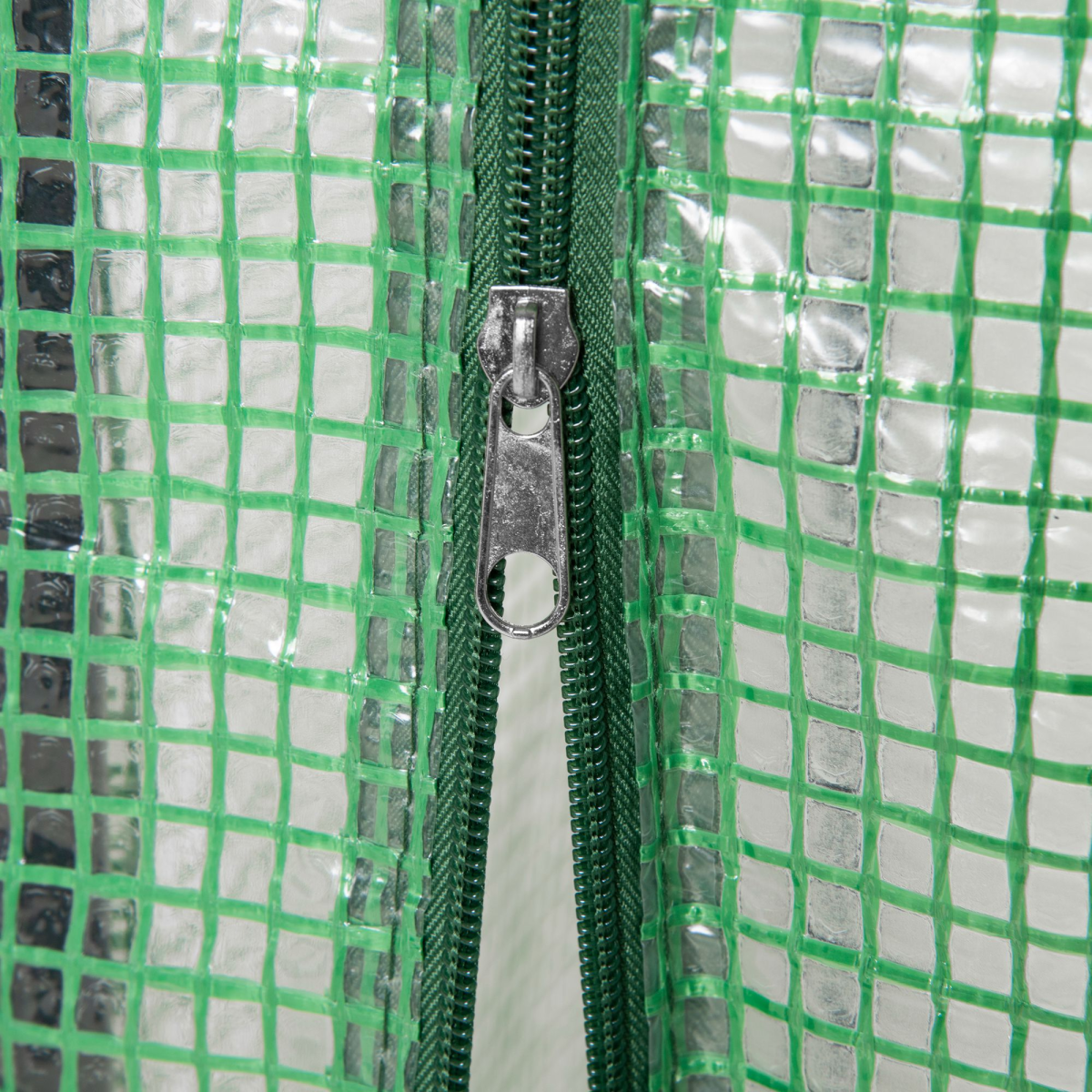 100 x 50 x 150 cm Green PE Greenhouse Cover with Zipper Roll-Up Door, Outdoor