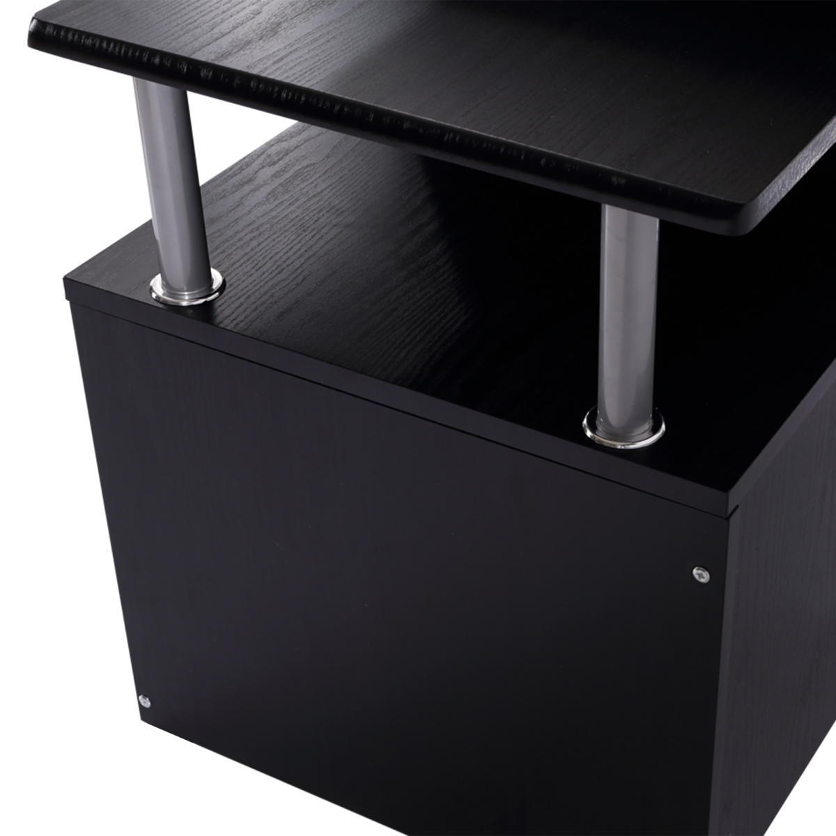 Wood Computer Desk Laptop Workstation Drawer Shelf for Home Office HOMCOM