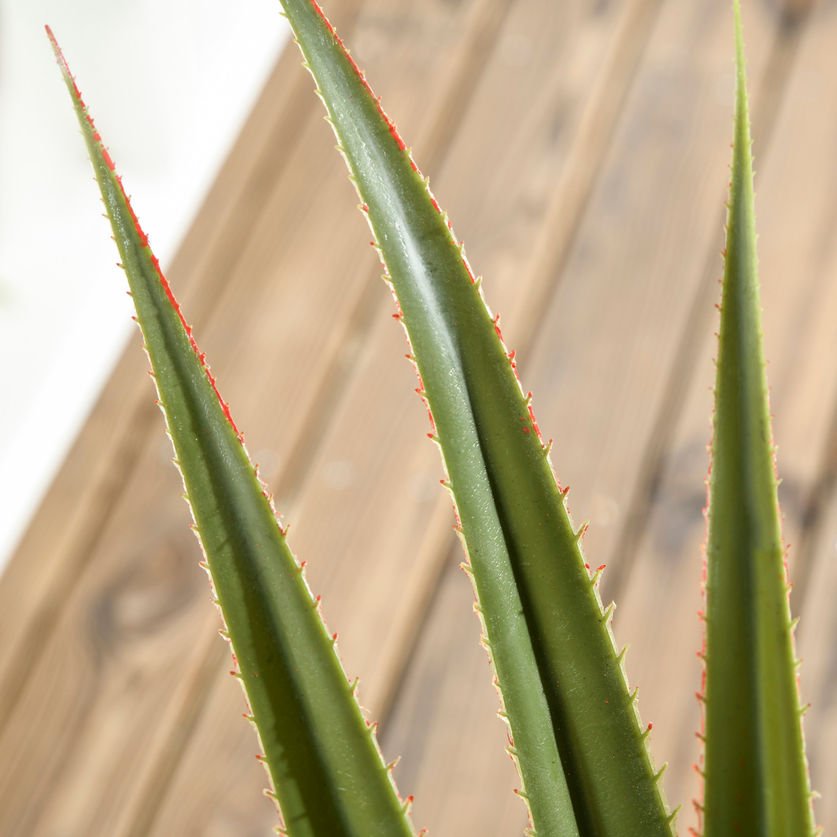 HOMCOM 90cm Potted Artificial Agave Plant with Pot, Realistic Indoor and Outdoor Faux Succulent