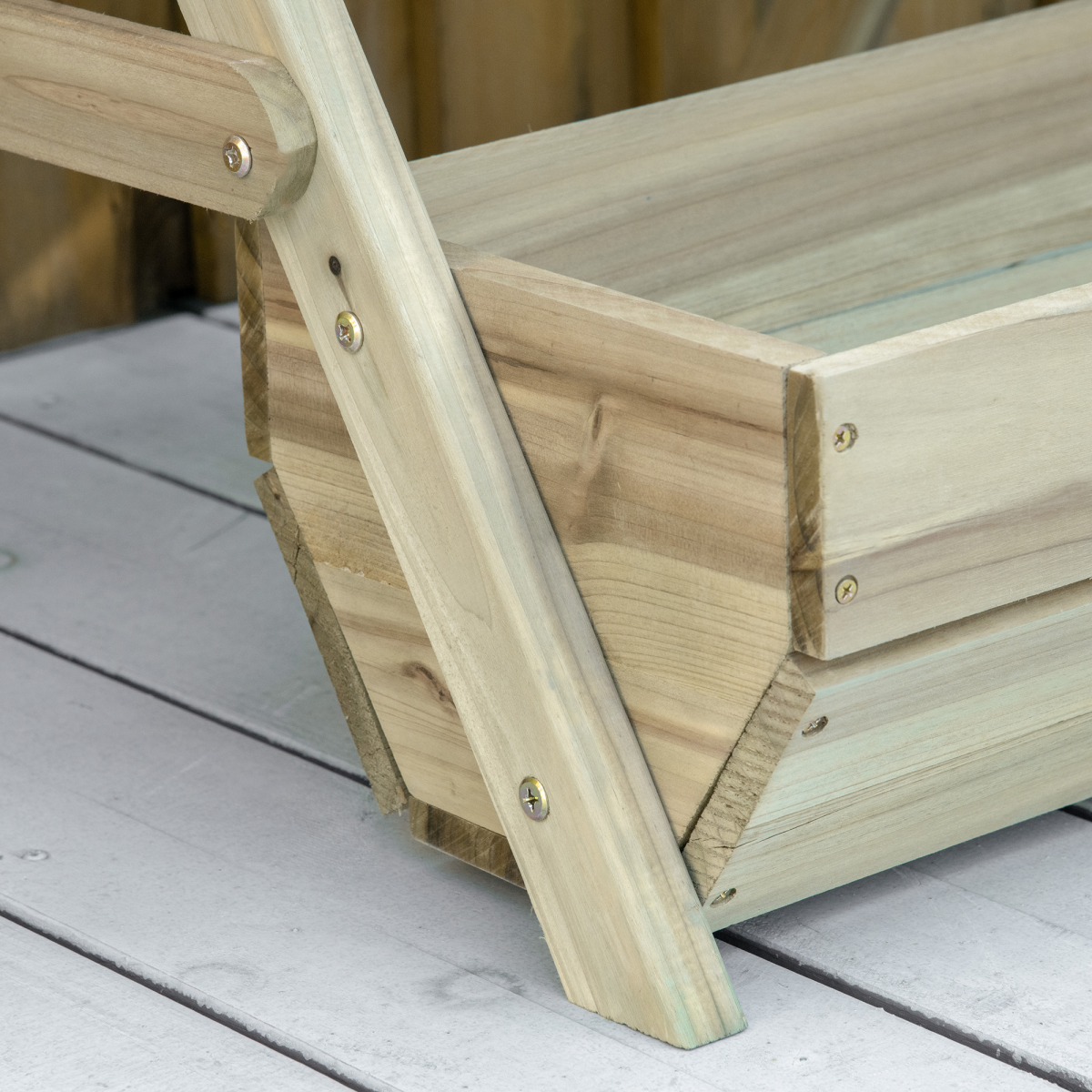 Outsunny 3 Tier Wooden Raised Garden Bed Kit for Flowers, Vegetables and Herbs, 120x68x80cm, Green