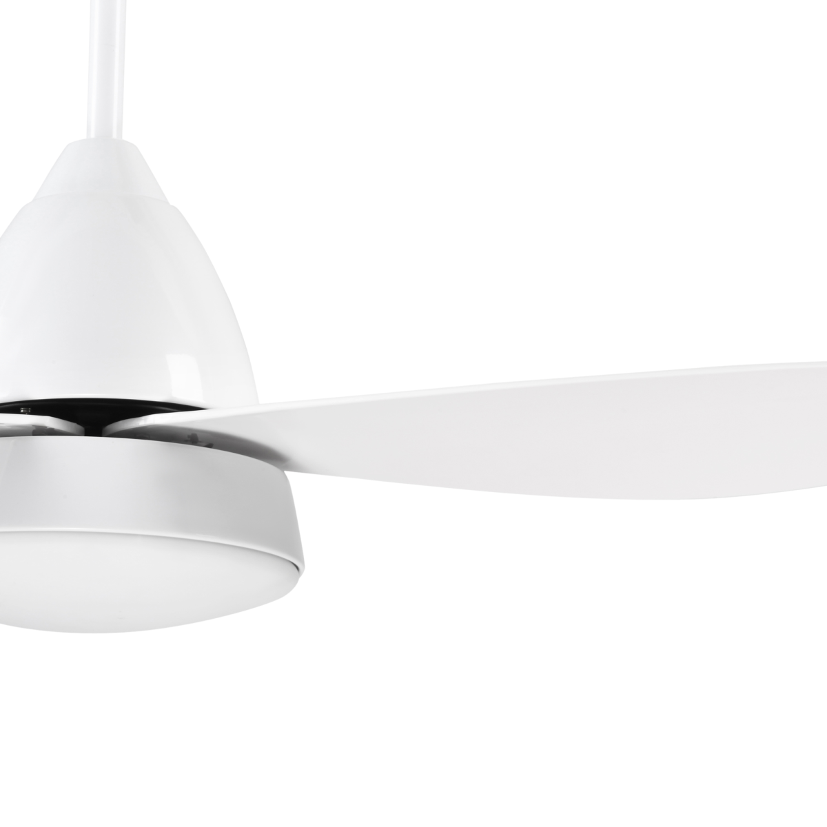 HOMCOM Reversible Ceiling Fan with Light, 3-Blade White, 6-Speed Remote Control, 4000K LED Light