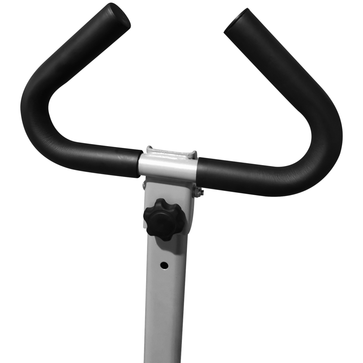 Foldable Adjustable Stepper Machine with Handlebar, Grey, Max Load 110kg