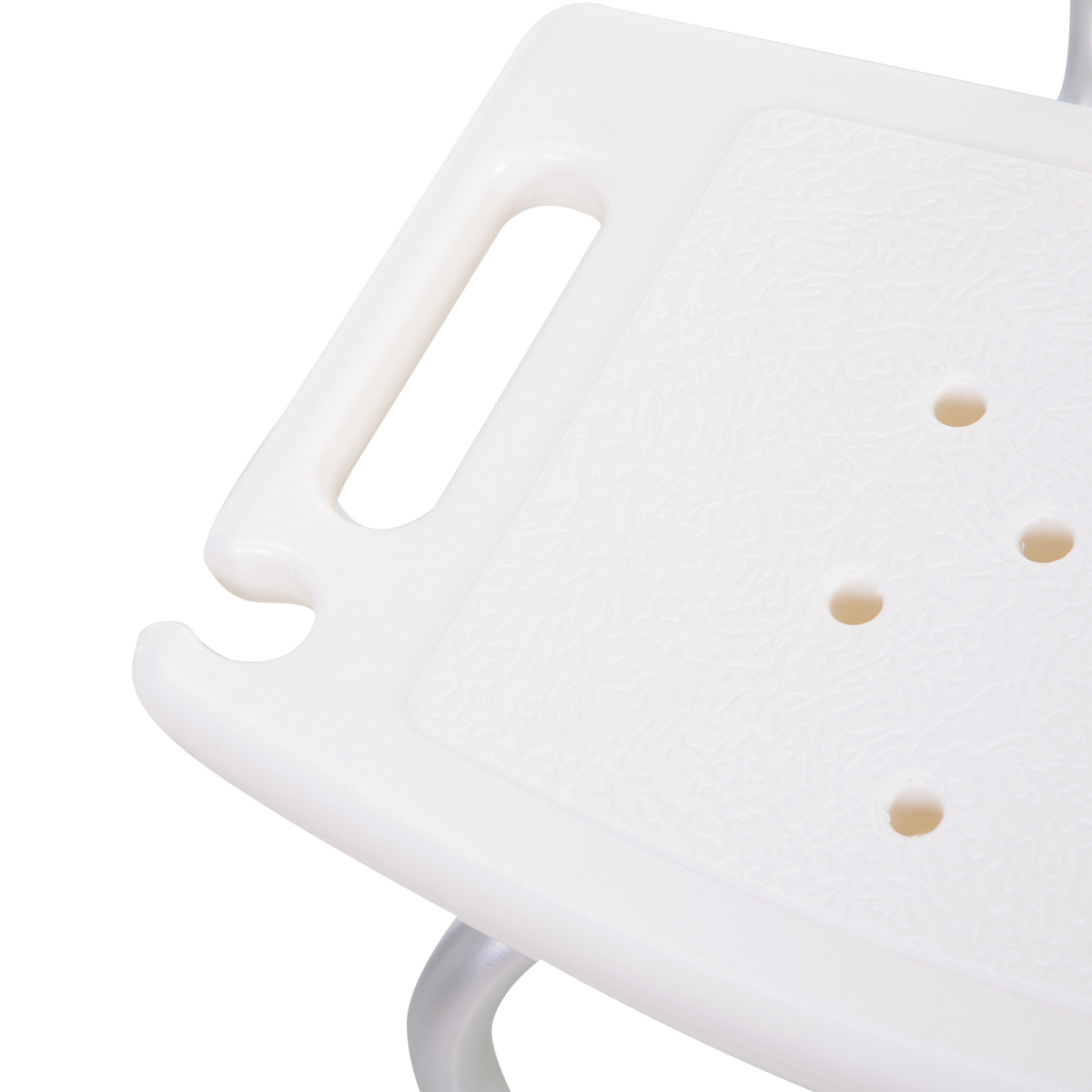 Adjustable Bath Shower Chair with Suction Feet and Drainage Holes