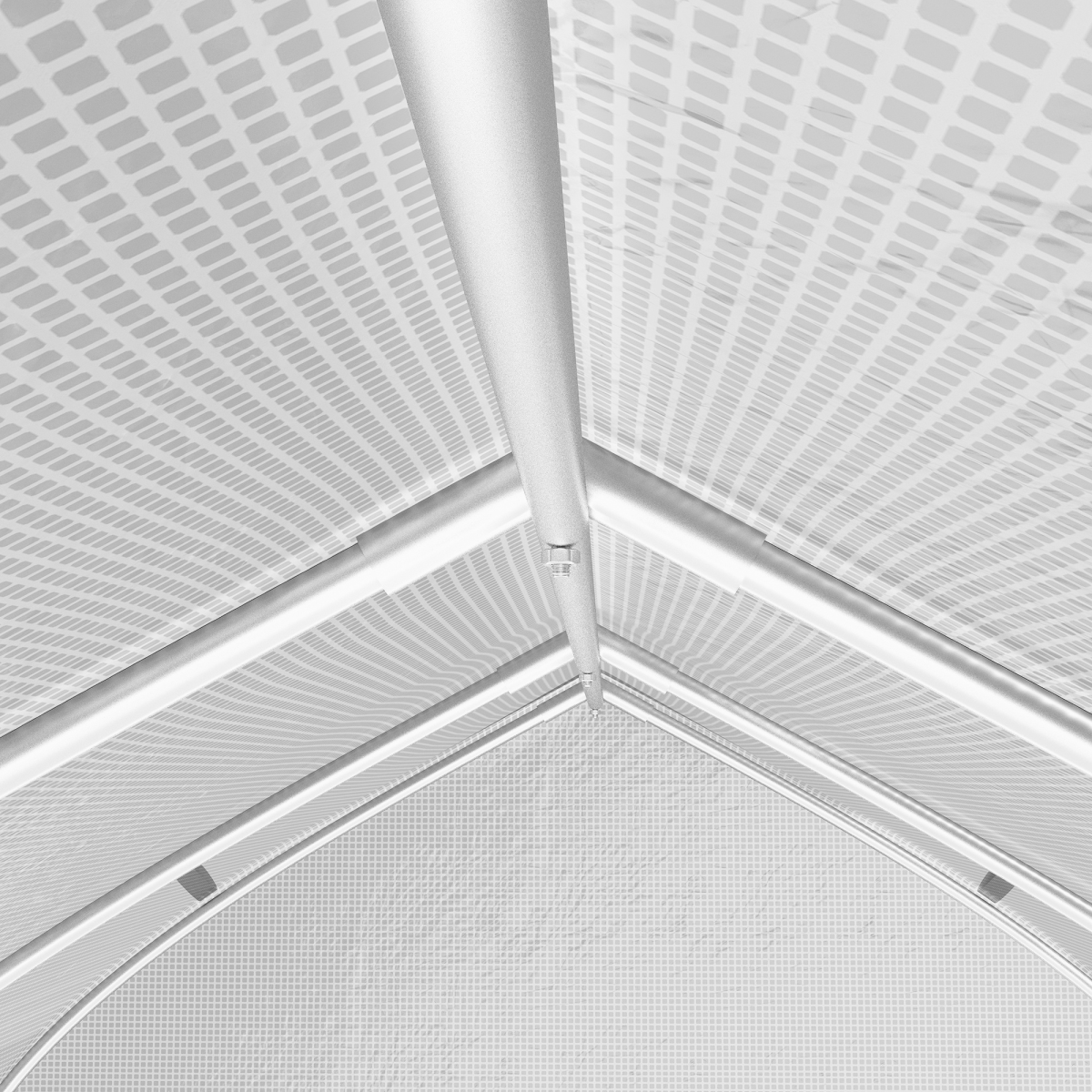 Outsunny 3 x 2m White Polytunnel Greenhouse with Roll-Up Sides, Mesh Door