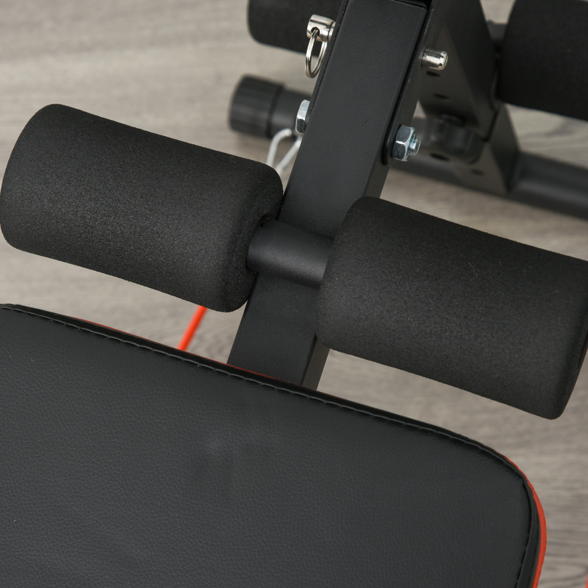 Foldable Sit Up Bench for Core Workouts, Home Gym, Black