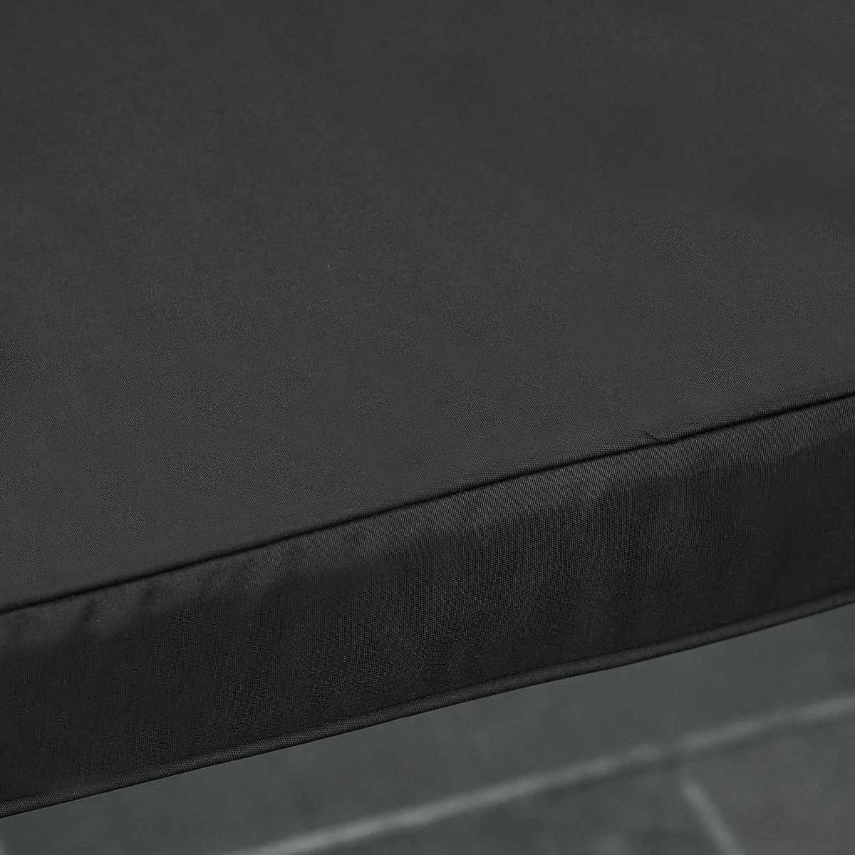 Outsunny Garden Bench Cushion 2 Seater Seat Pad, Black