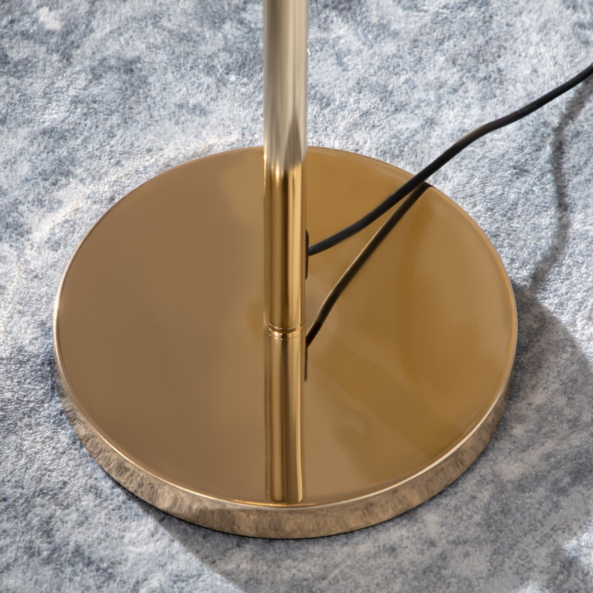 HOMCOM Gold 5-Light Crystal Upright Floor Lamp