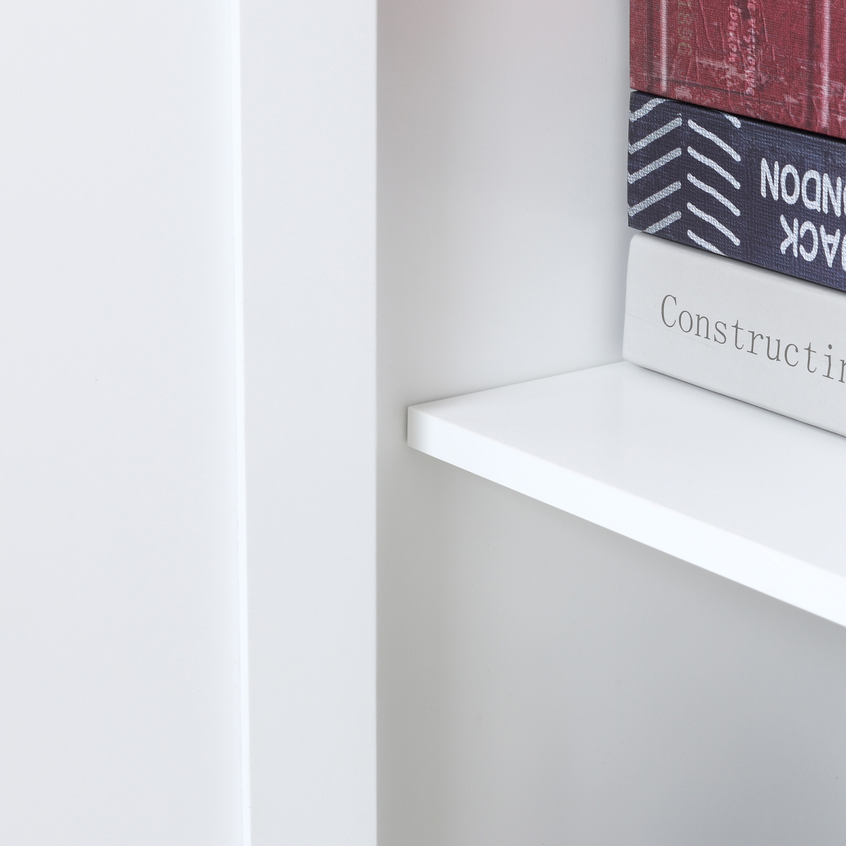 Modern Freestanding Storage Hutch Cabinet with 4 Doors and Adjustable Removable Shelves