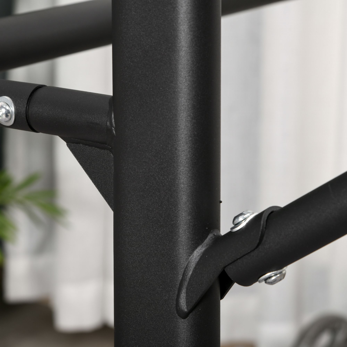 HOMCOM Adjustable Power Tower Pull Up & Dip Station Home Gym