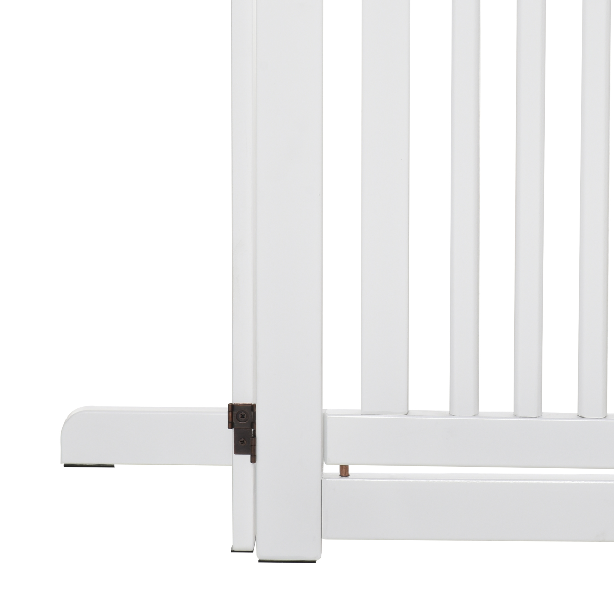 PawHut 3-Panel Freestanding MDF Dog Gate with Latch, Folding Panel Fence
