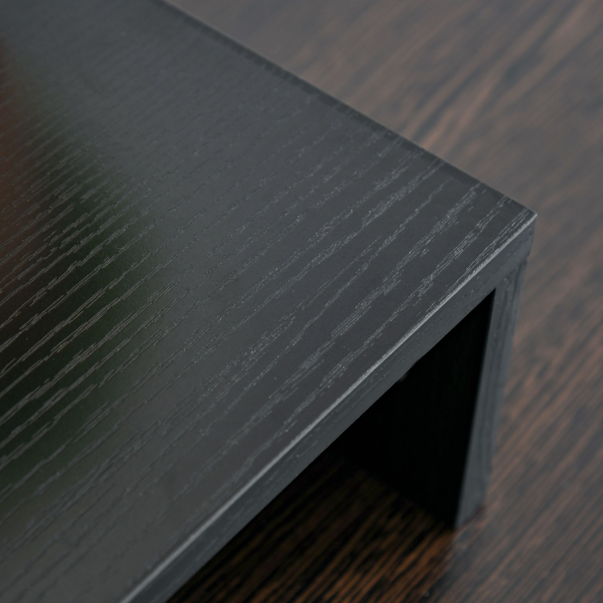 Adjustable Monitor Stand Riser with Extendable Length and Three-Part Storage, 80-117cm, MDF