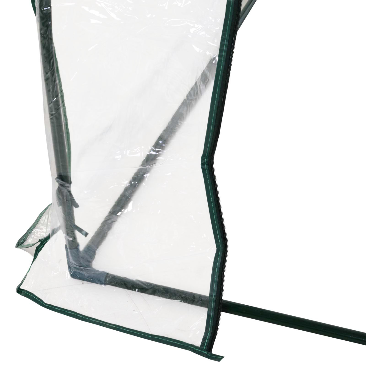 Outsunny Portable Tunnel Greenhouse with Steel Frame and PVC Cover, Transparent, 250 x 100 x 80 cm