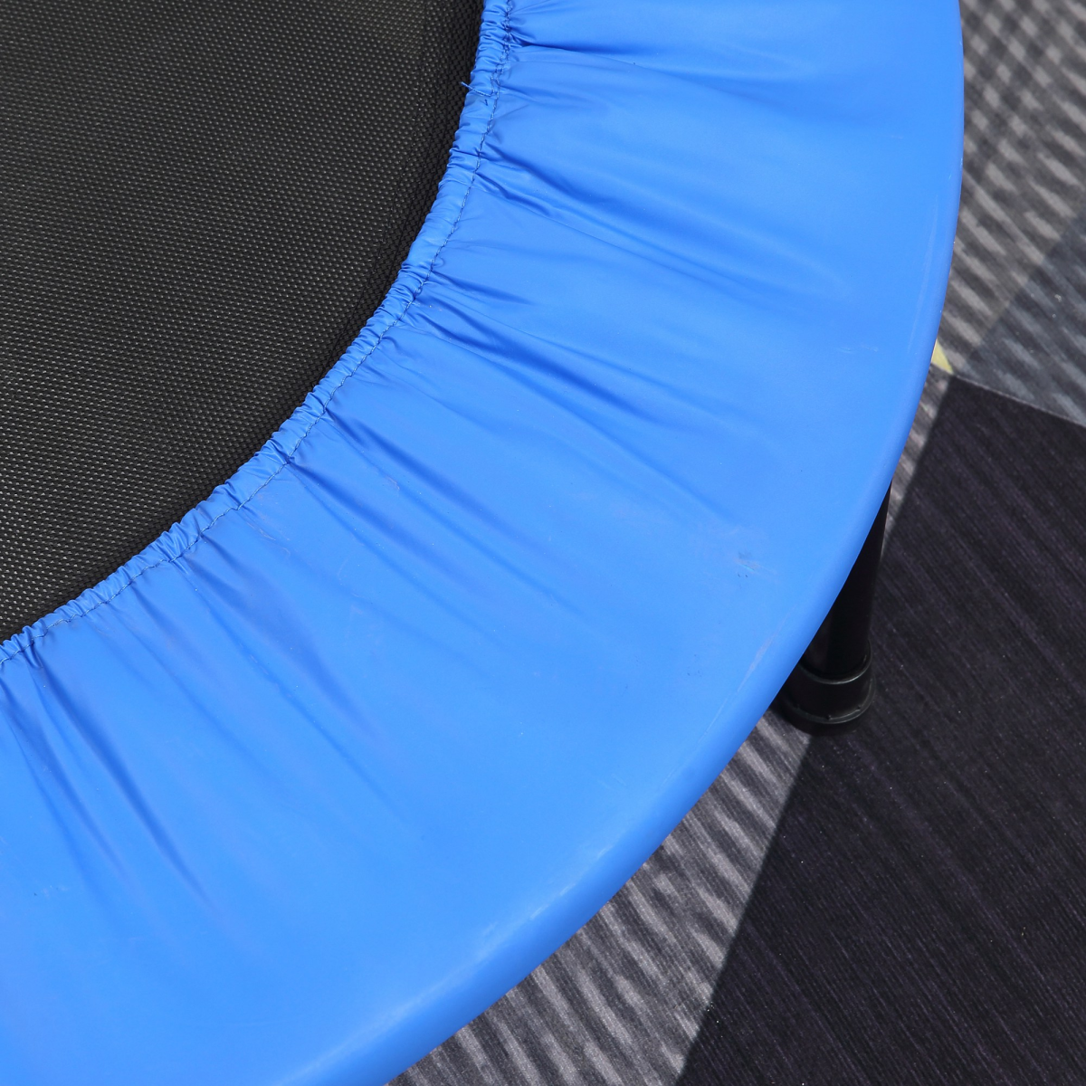 96 cm Foldable Mini Fitness Trampoline Rebounder, Blue, HOMCOM