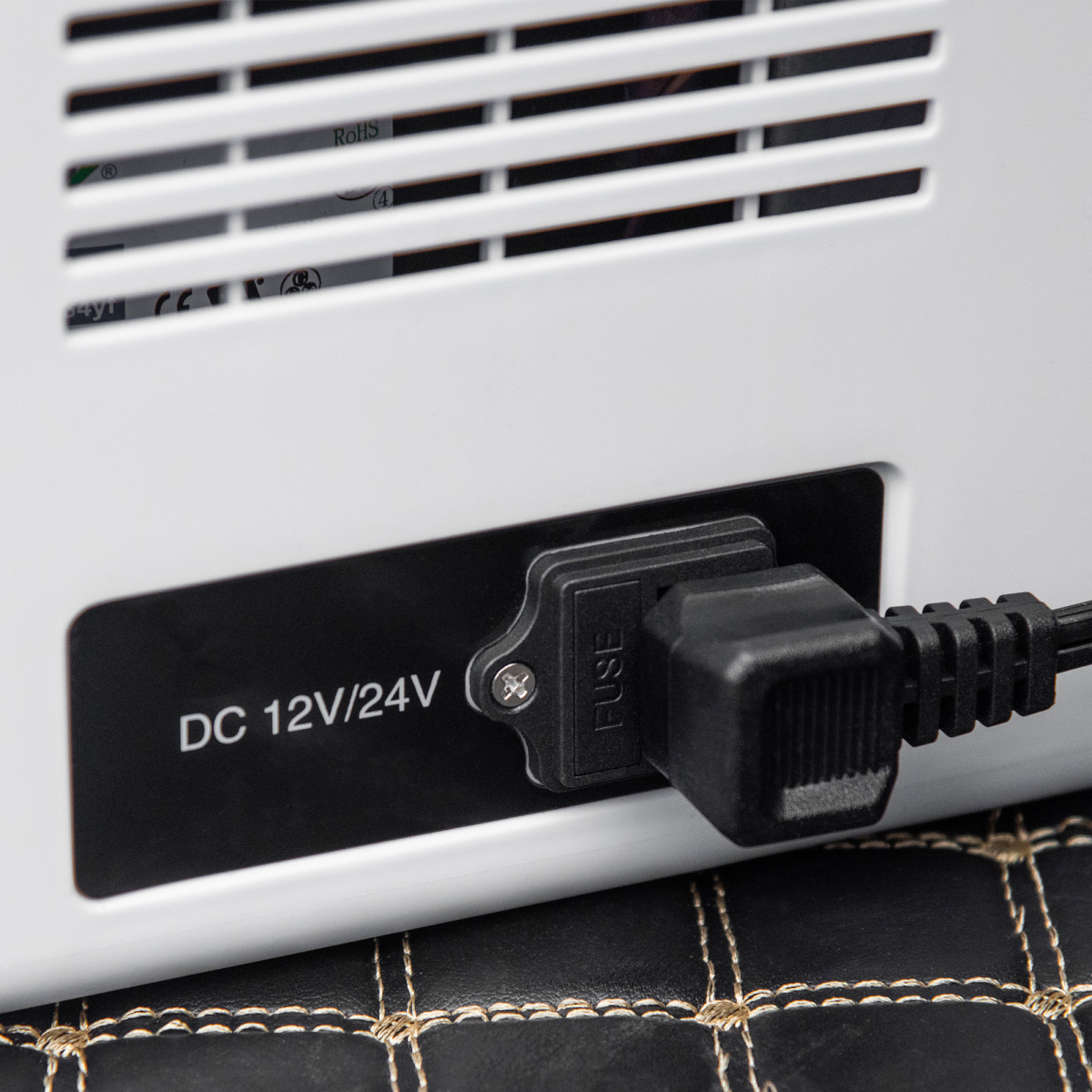 25L Portable Car Refrigerator Freezer with LED Light, LCD Panel, 12/24V DC and 110/240V AC, Outsunny