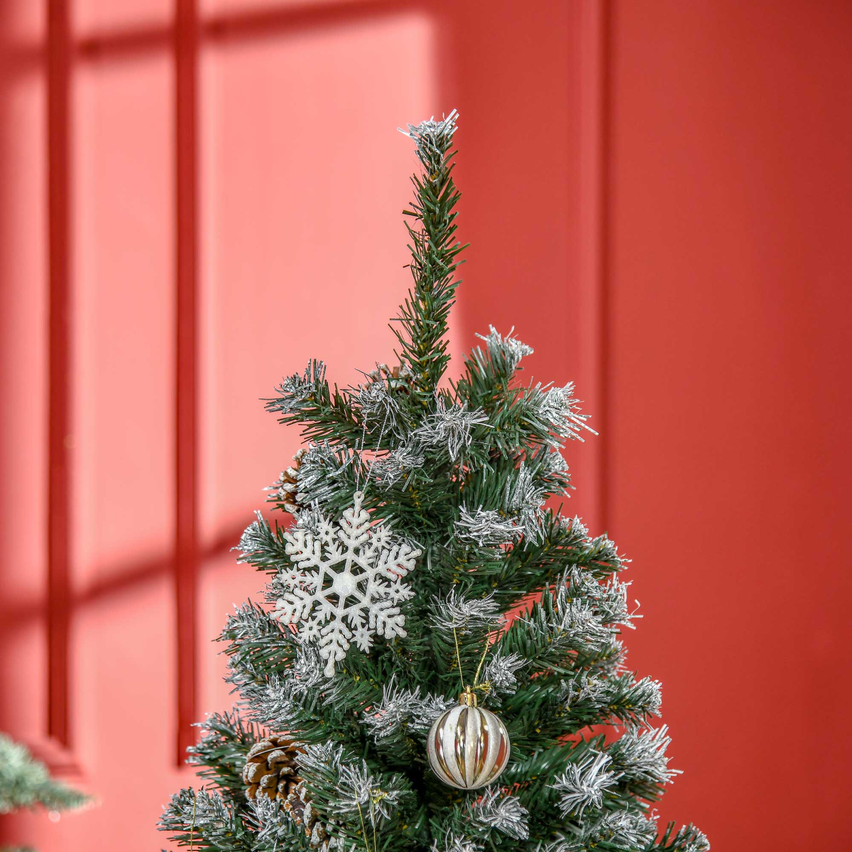 5FT Artificial Christmas Tree Xmas Indoor Decoration, Automatic Open HOMCOM