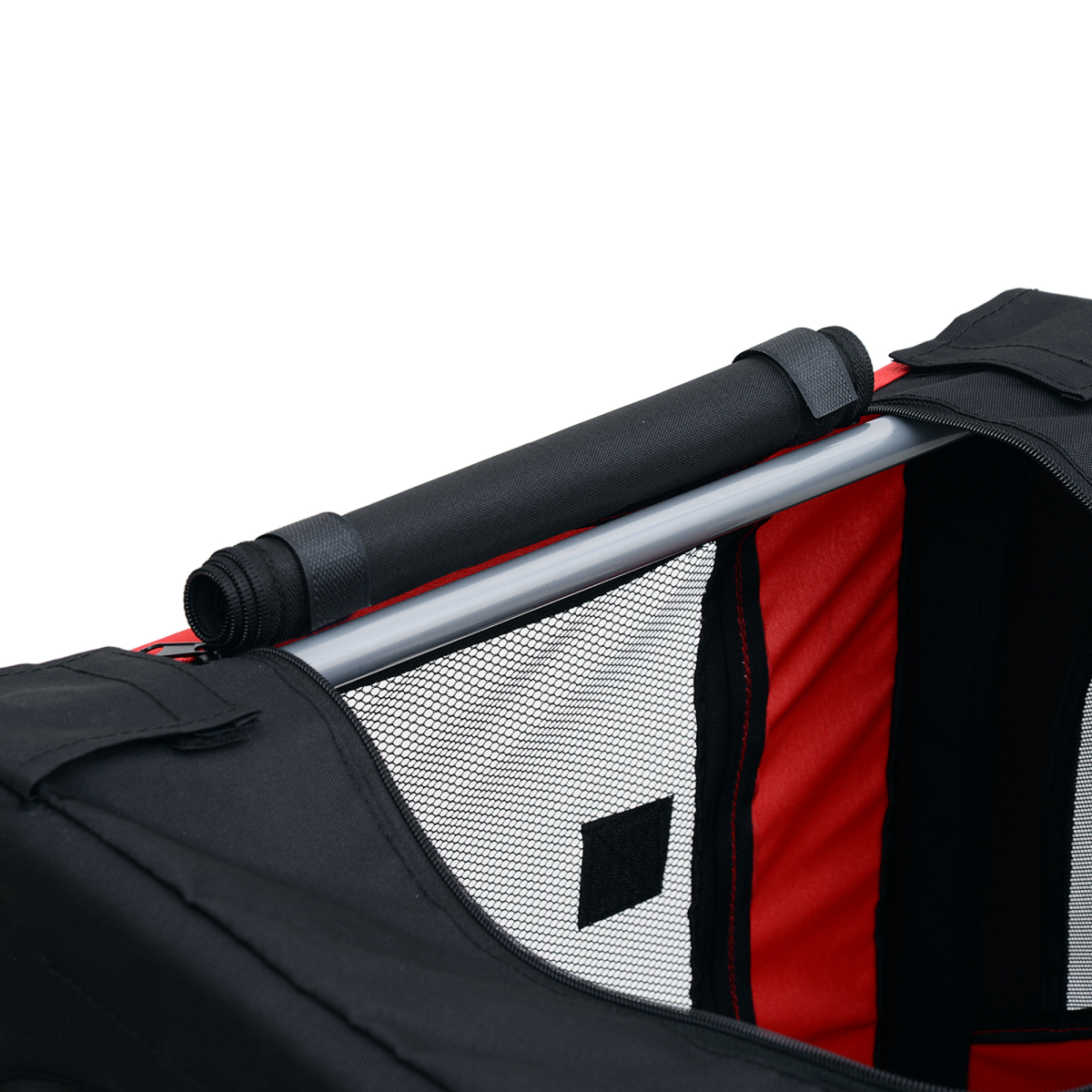 PawHut Pet Bicycle Trailer Dog Cat Bike Carrier, Water-Resistant Oxford Cloth, Mesh Windows, Bike Hitch Coupler