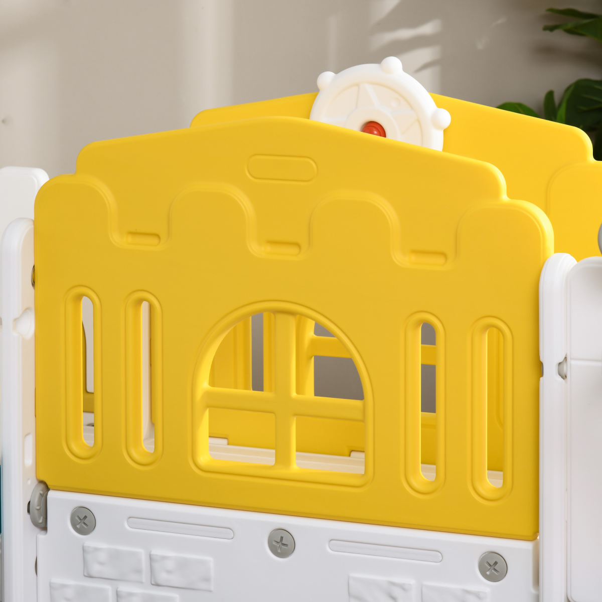 AIYAPLAY 7-in-1 Toddler Slide with Basketball Hoop, Ages 1-3