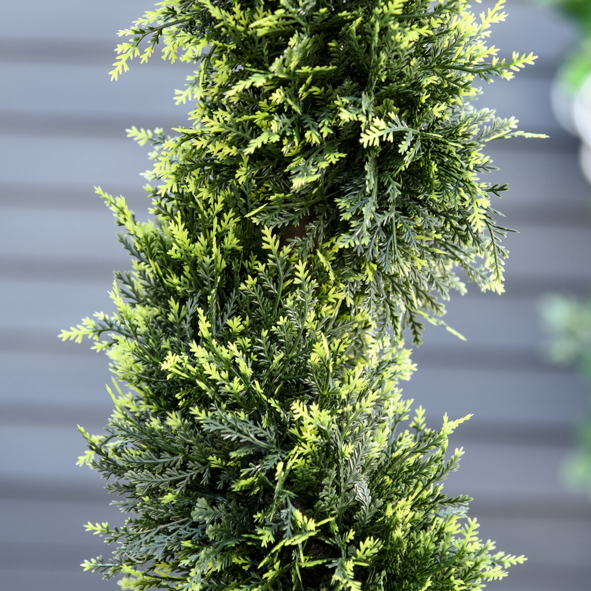 Set of 2 Artificial 90cm Spiral Topiary Trees with Pots