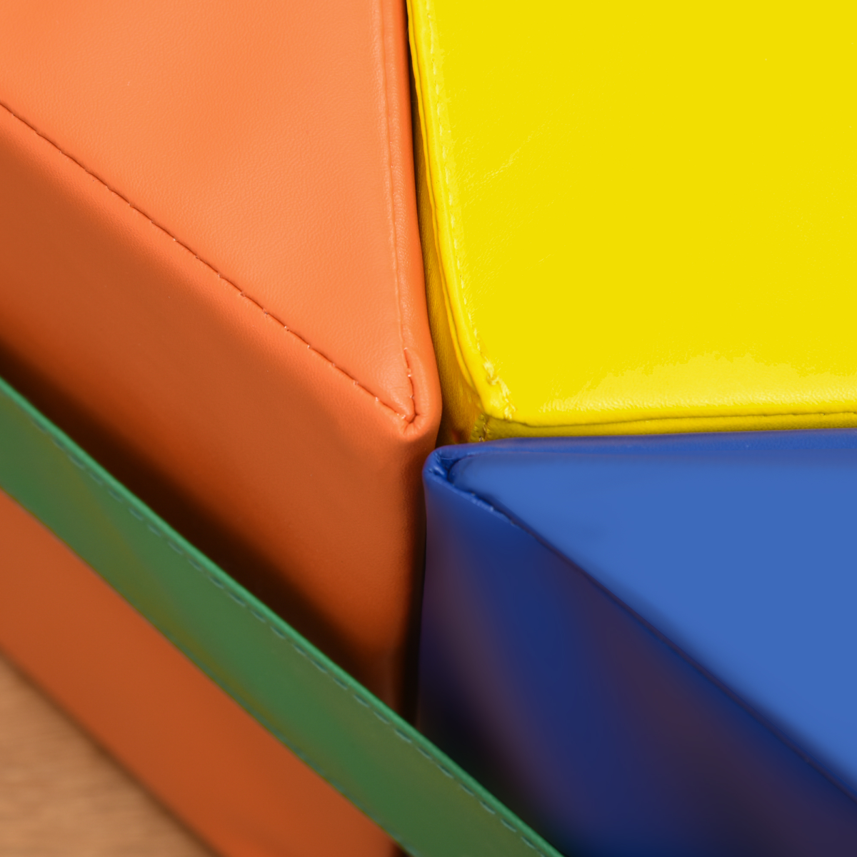 Homcom 7-Piece Soft Foam Toddler Learning Puzzle Blocks Set