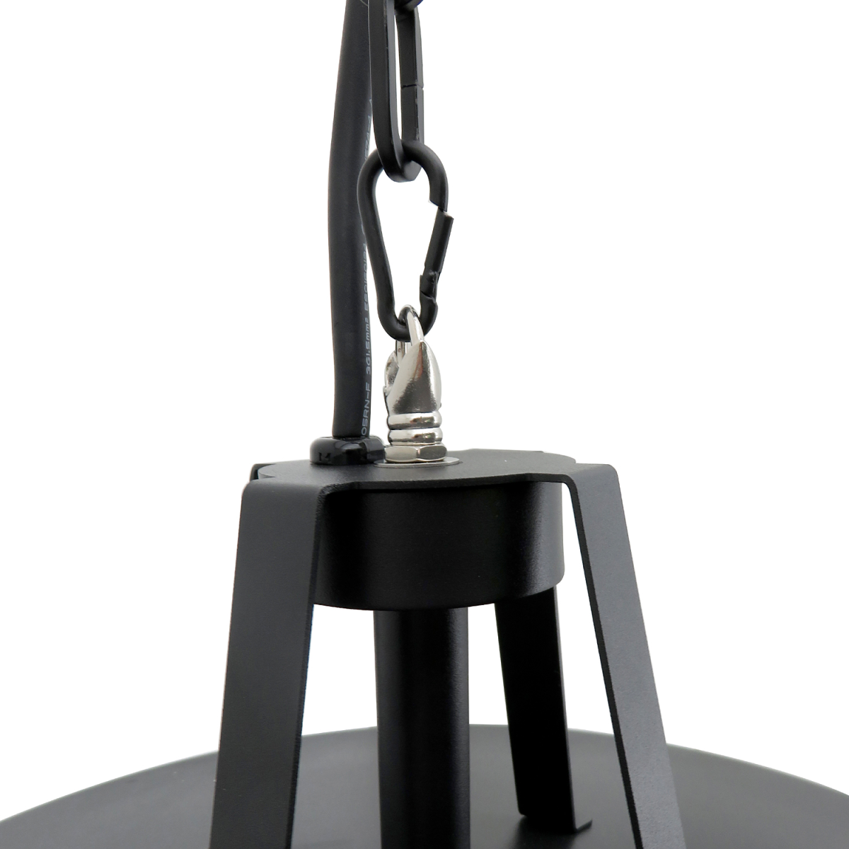 HOMCOM Adjustable Infrared Halogen Ceiling Hanging Heater 1000/2500W Black Aluminium IP24