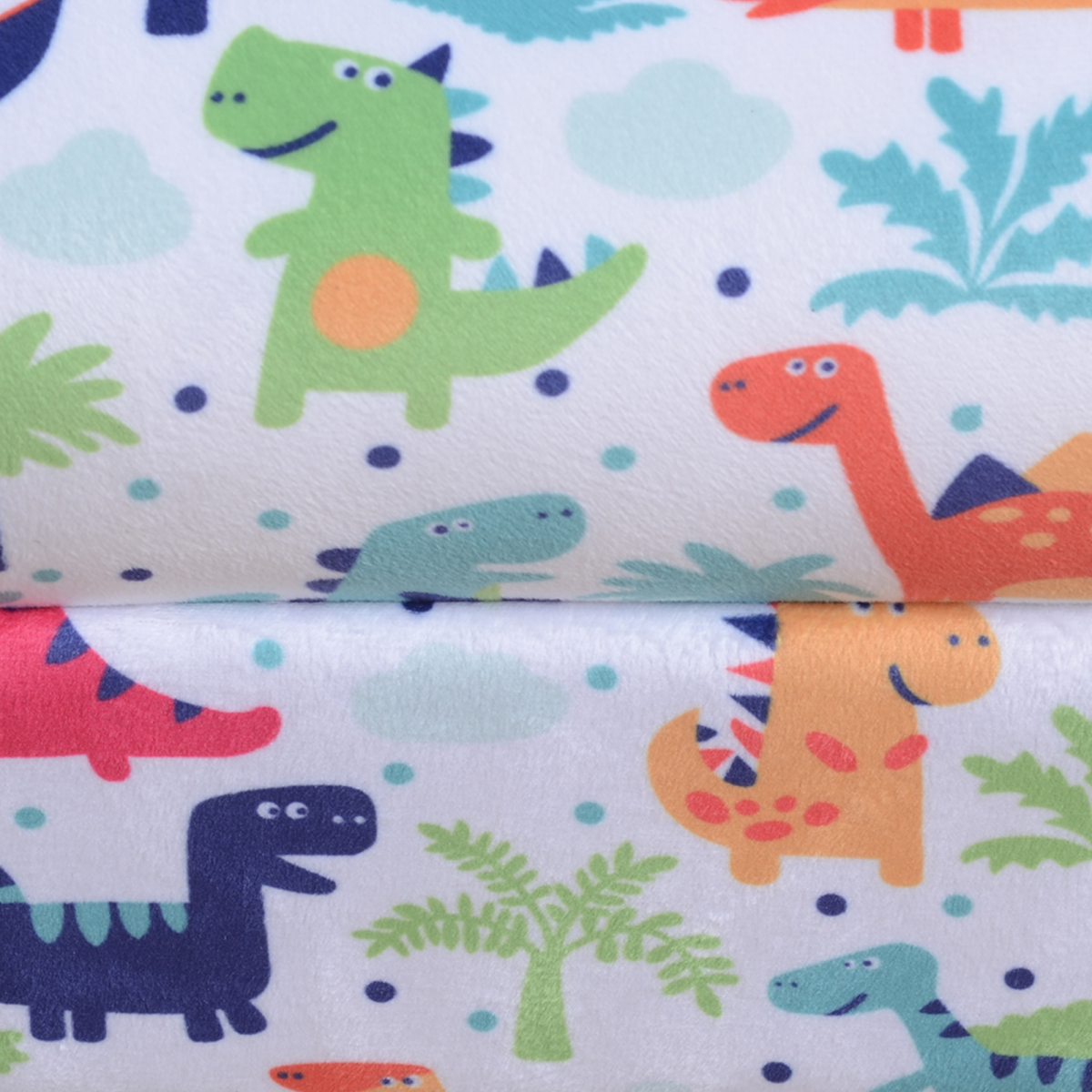 HOMCOM Kids Cartoon Dinosaur Mini Sofa Armchair, Flannel Wood