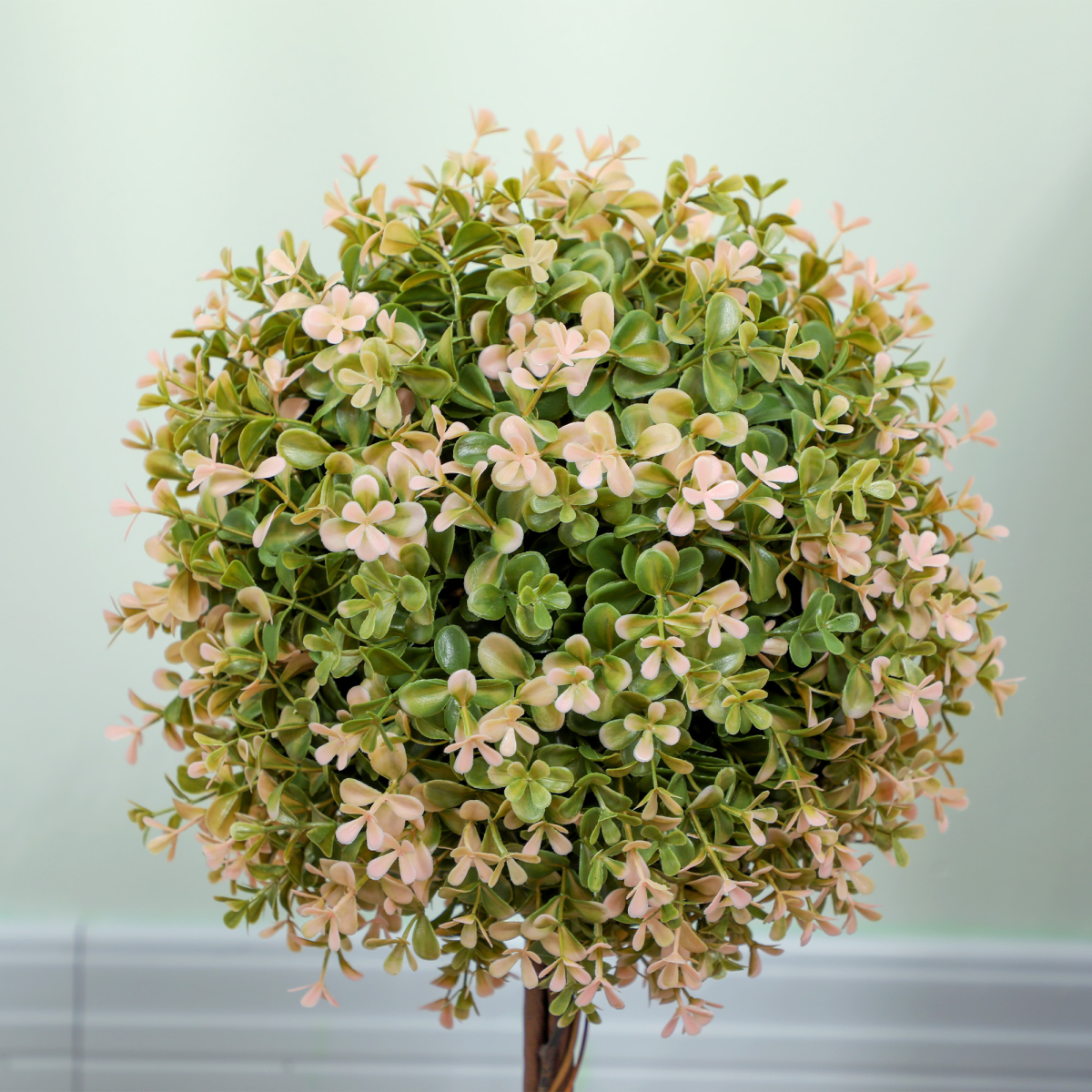 HOMCOM Set of 2 UV-Protected Artificial Murraya Plants, Cream White