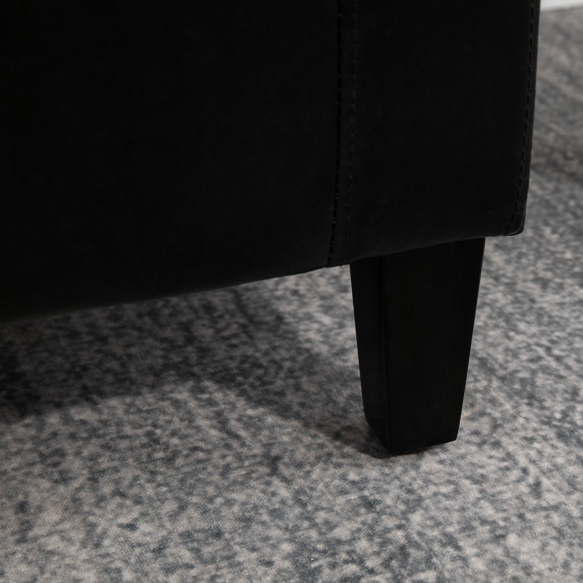 HOMCOM Faux Leather Tufted Storage Ottoman Bench with Lift-Top