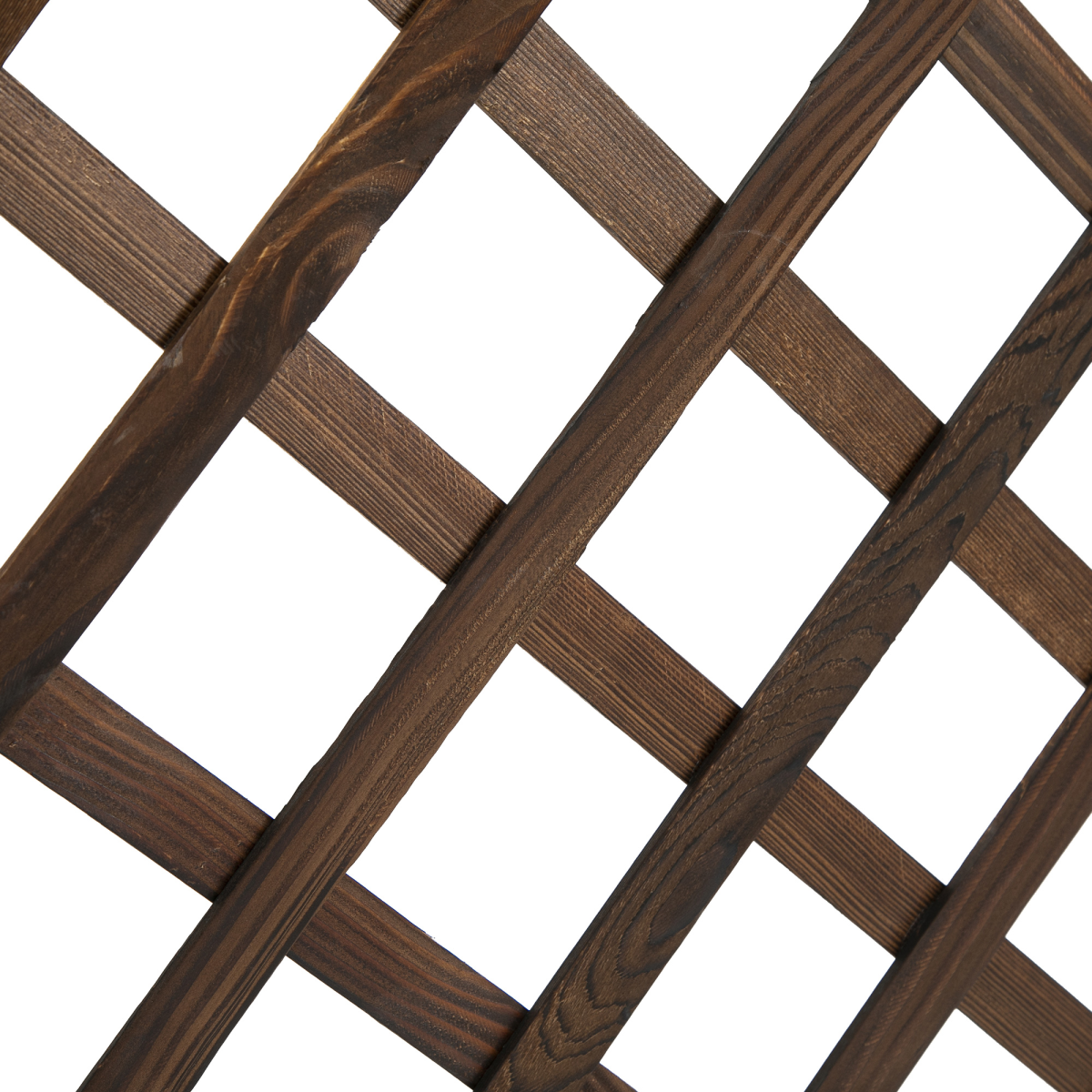 Outsunny Wooden Fir Wood Trough Planter with Trellis for Climbing Plants