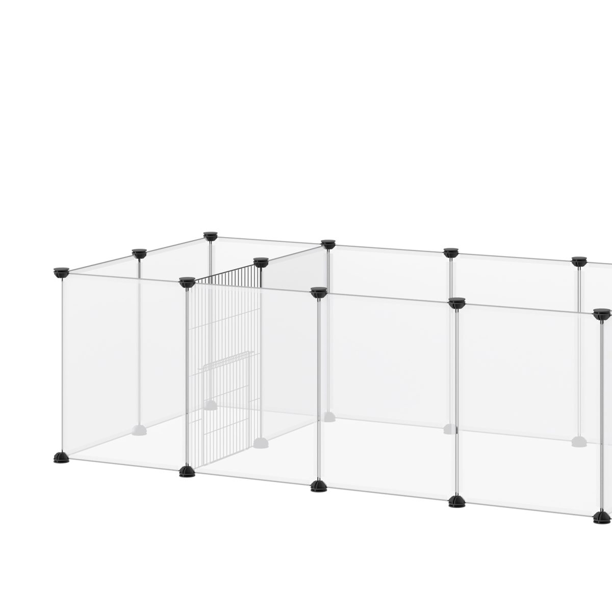 PawHut 18-Panel DIY Small Animal Playpen for Guinea Pigs & Hedgehogs