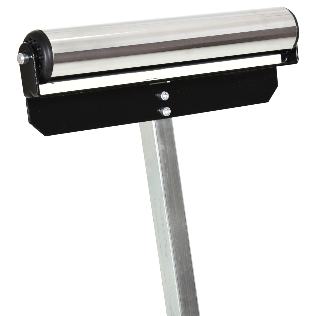 Adjustable Folding Metal Roller Stand for Woodworking, Height Adjustable 68-110cm, Chrome Ball Bearing Roller, Unbranded
