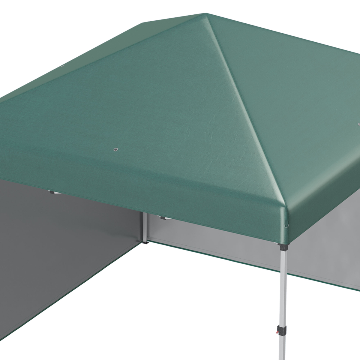 Outsunny 3 x 3 m Pop Up Gazebo Event Shelter with 2 Sidewalls and Sandbags, Green