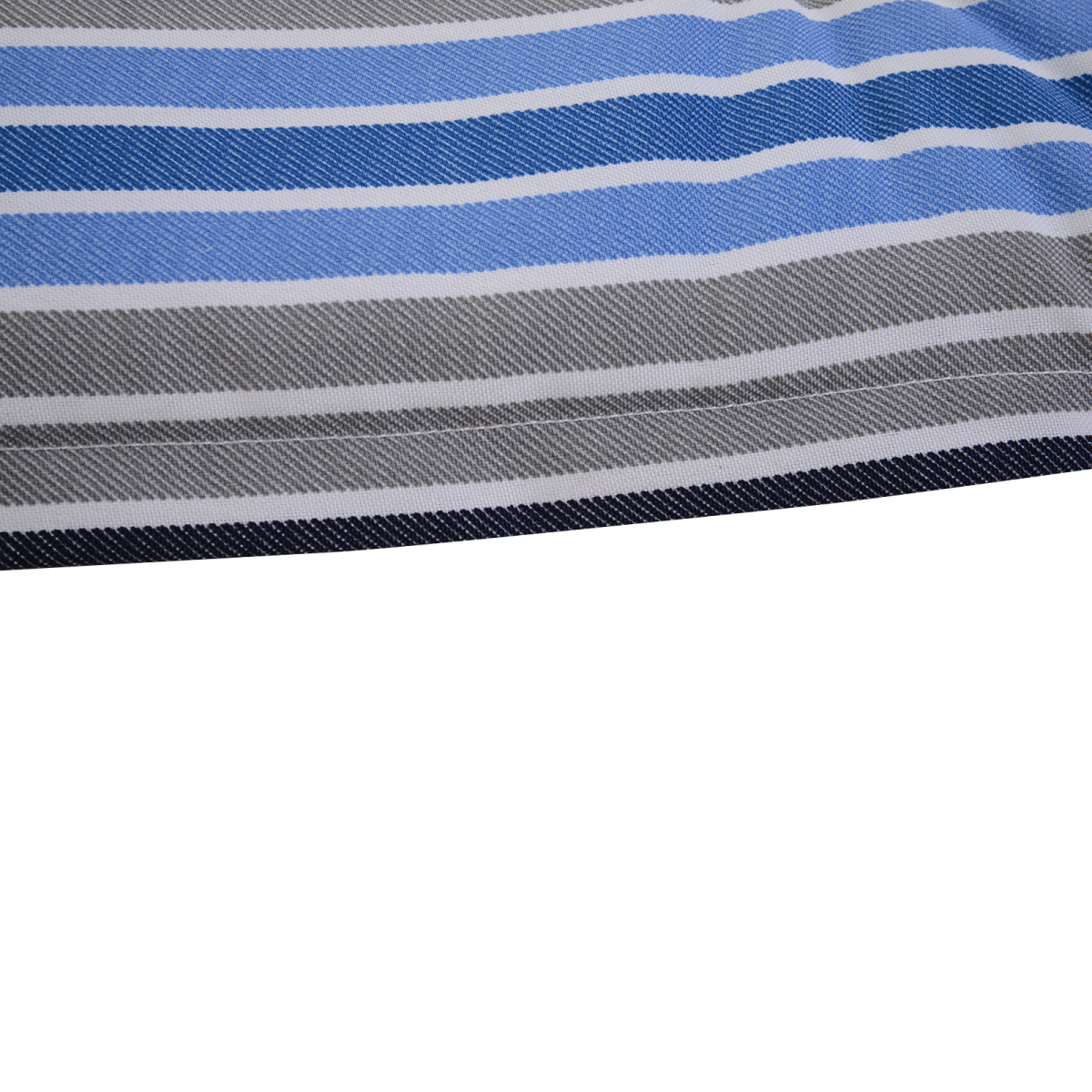 2-Piece Blue Striped Double Seat Patio Bench Cushion Set