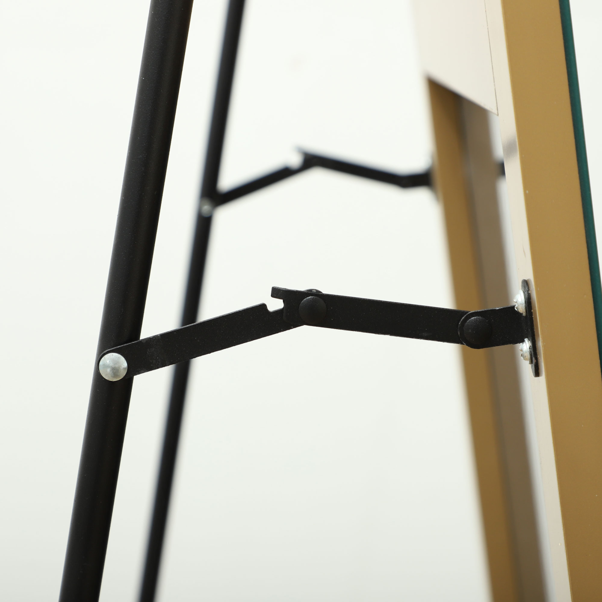 HOMCOM 50 x 150cm Gold Tone Full Length Floor Mirror, Wall Mount