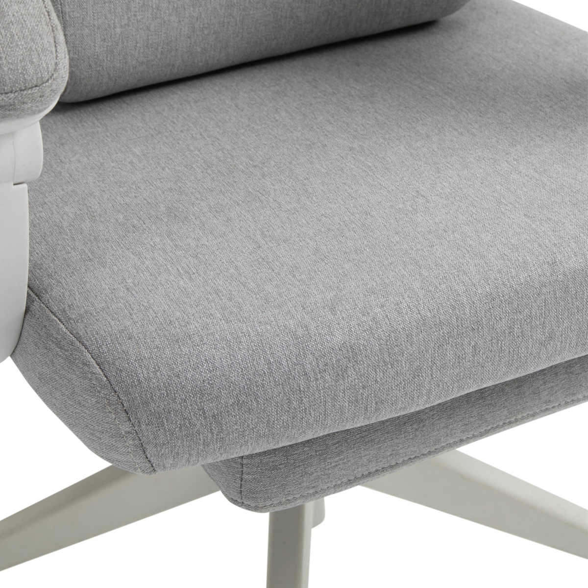 Grey Ergonomic Home Office Chair with Footrest, Swivel, Adjustable Height