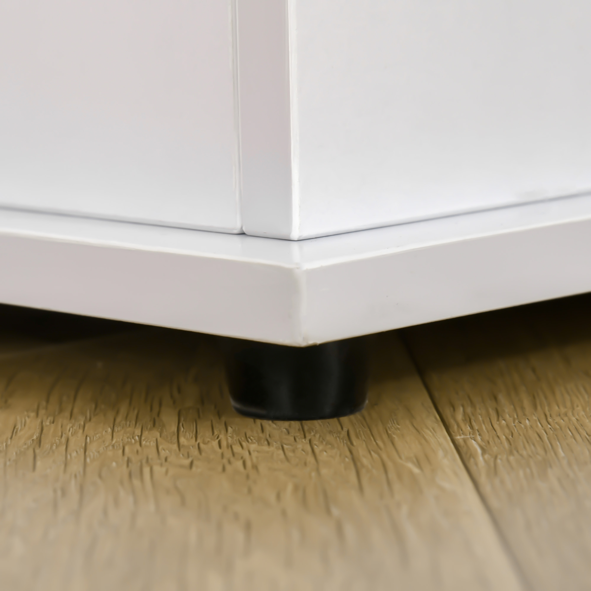 White Storage Chest with Lid, Spacious 60kg Capacity