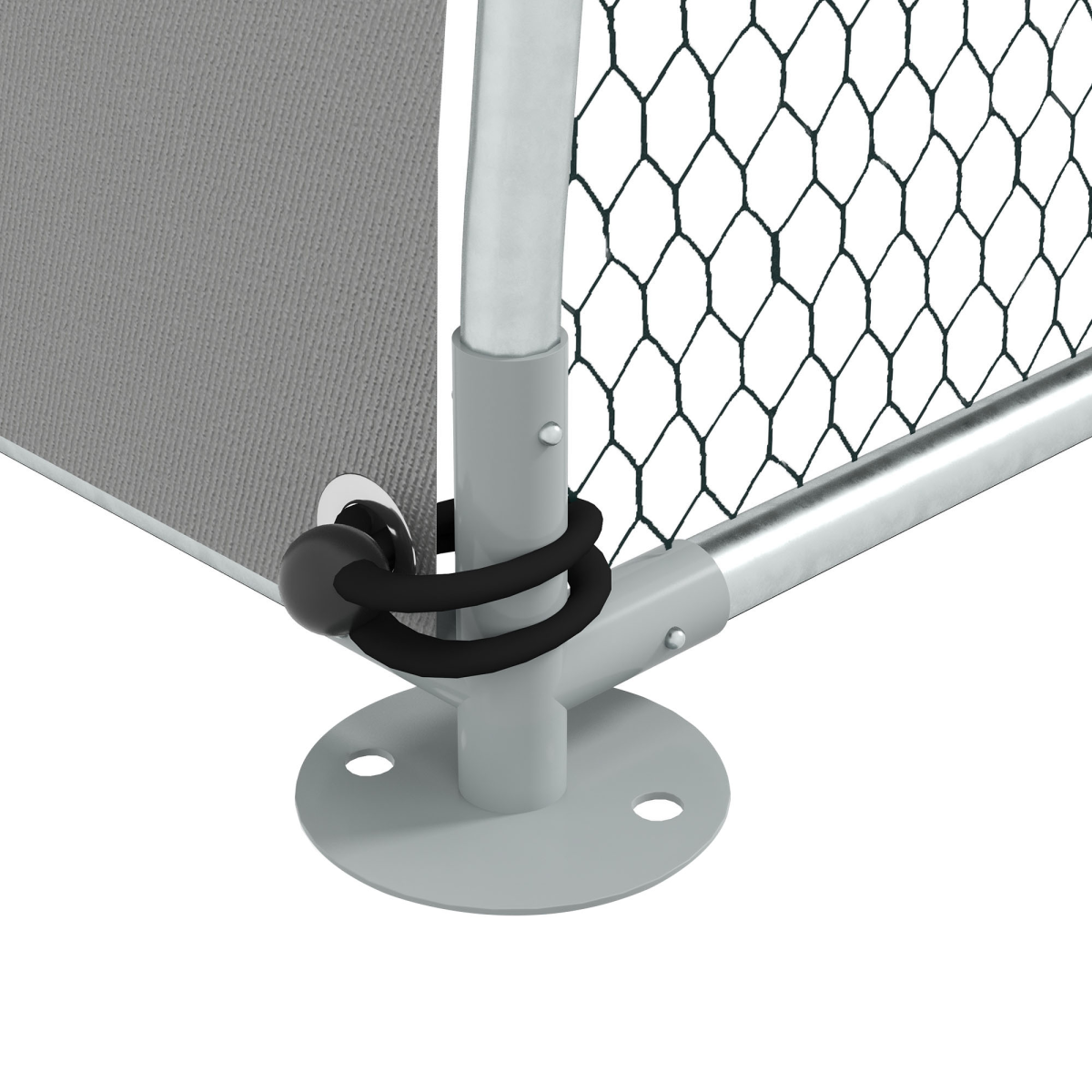 PawHut Walk-In Chicken Run with Cover for 4-6 Chickens