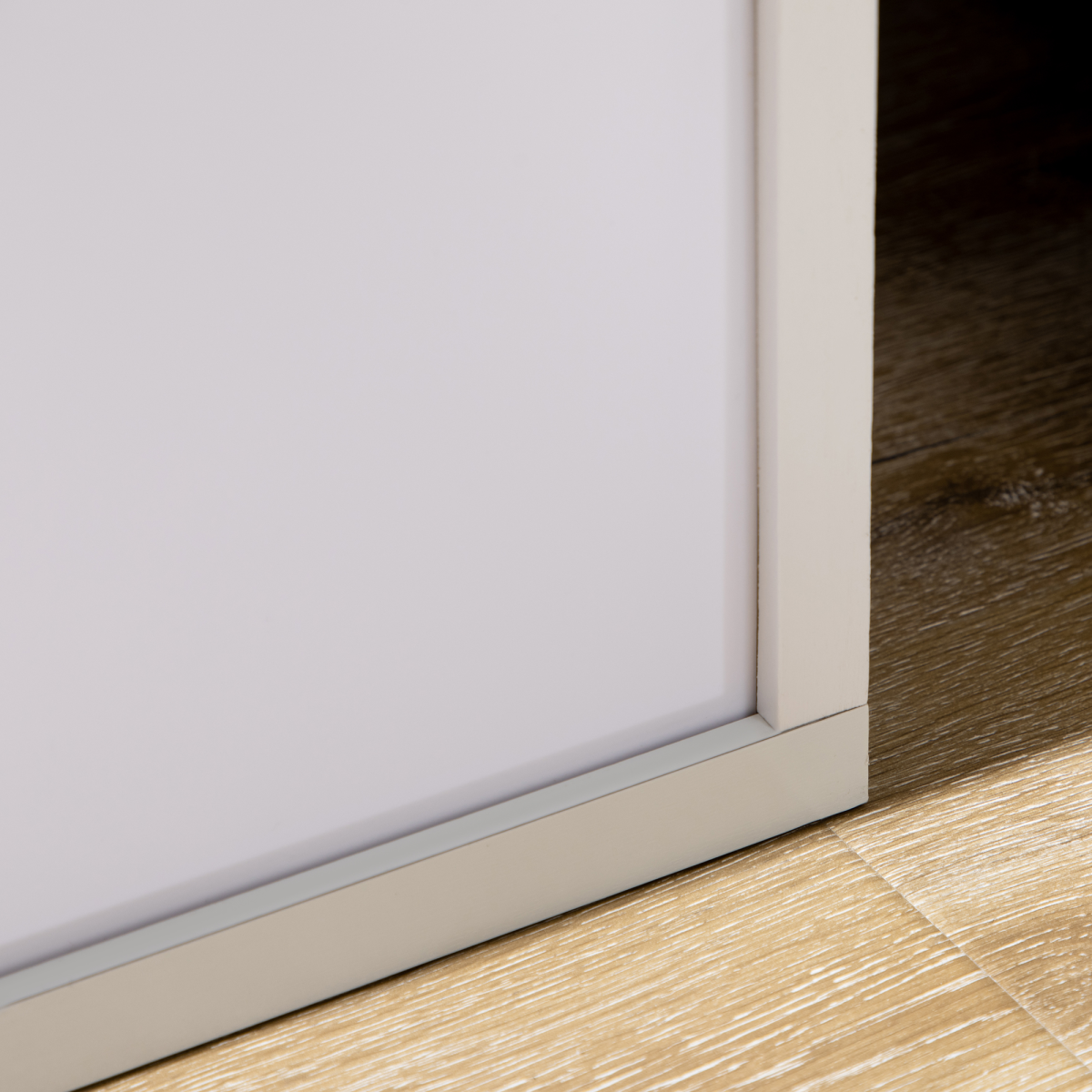 HOMCOM White Shelf Floor Lamp with Dual Light and Shelves