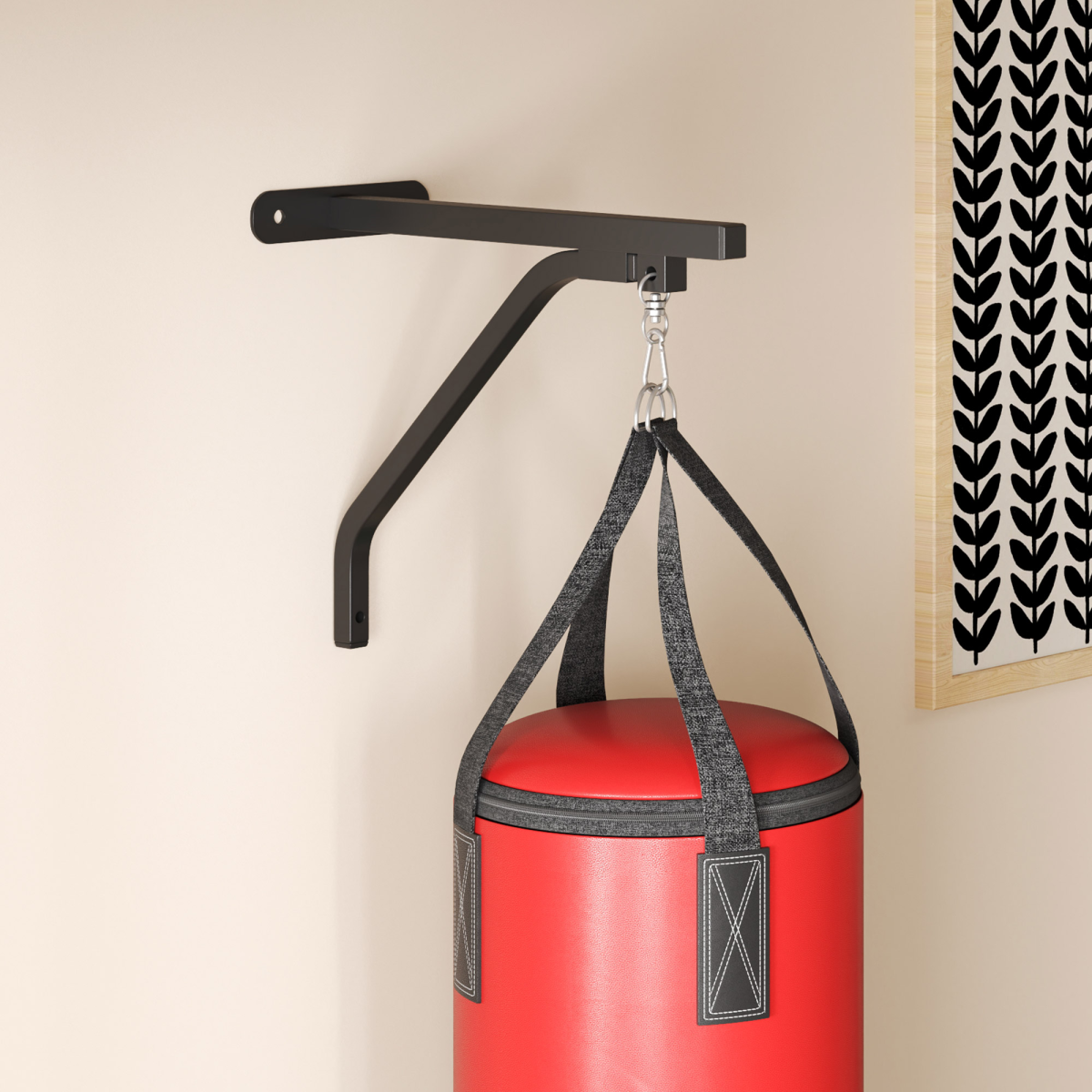 SPORTNOW Fillable Punch Bag with Boxing Gloves and Wall Bracket