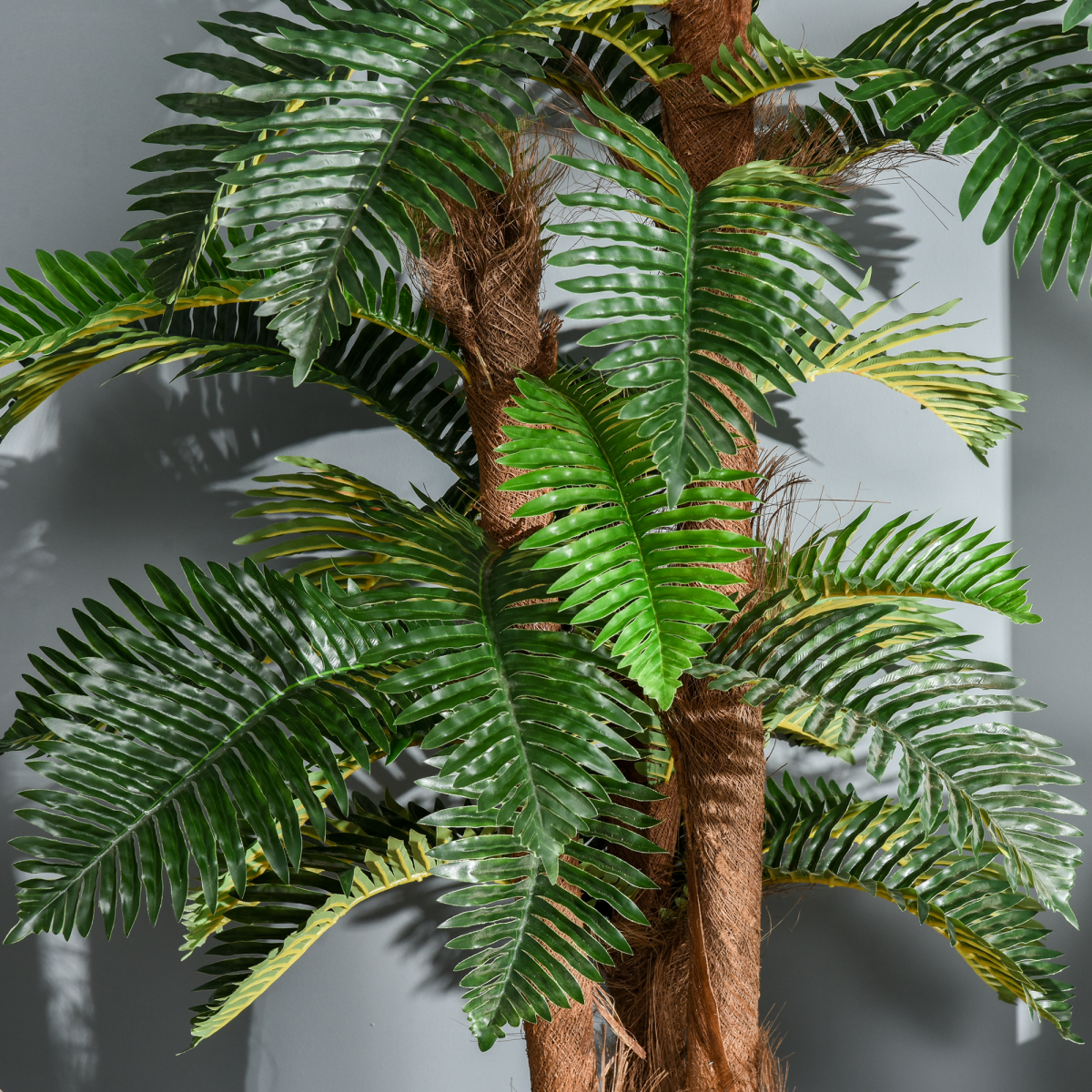 Outsunny Artificial Fern Tree with 36 Bendable Leaves and Cement-Filled Nursery Pot, 150cm