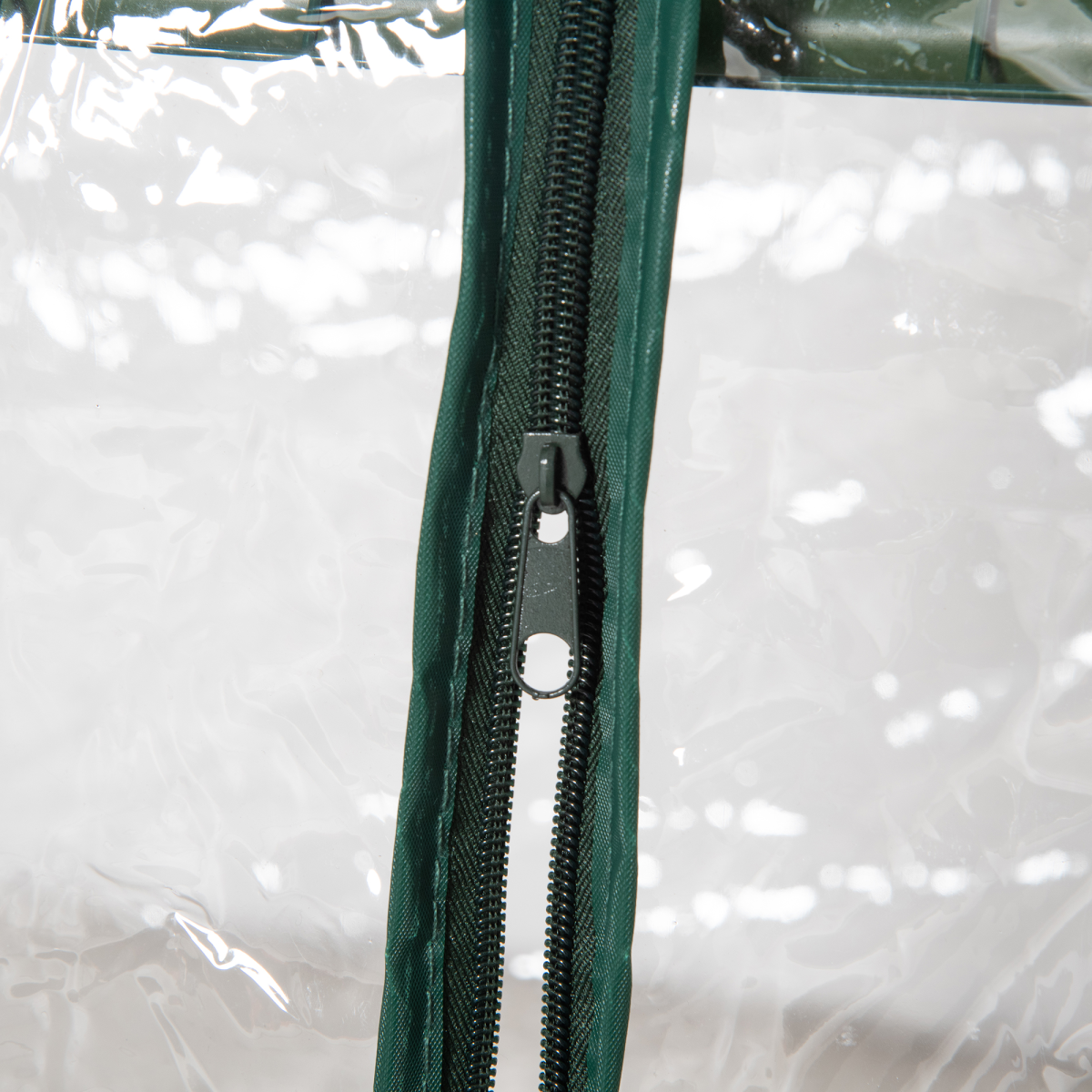 Outsunny 3-Tier Mini Greenhouse with Roll-Up Door, 69x49x125cm, Clear