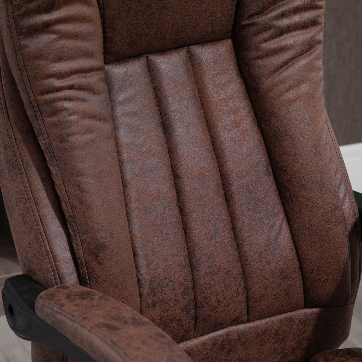 Vinsetto Brown Executive Office Chair with Recline and Footrest