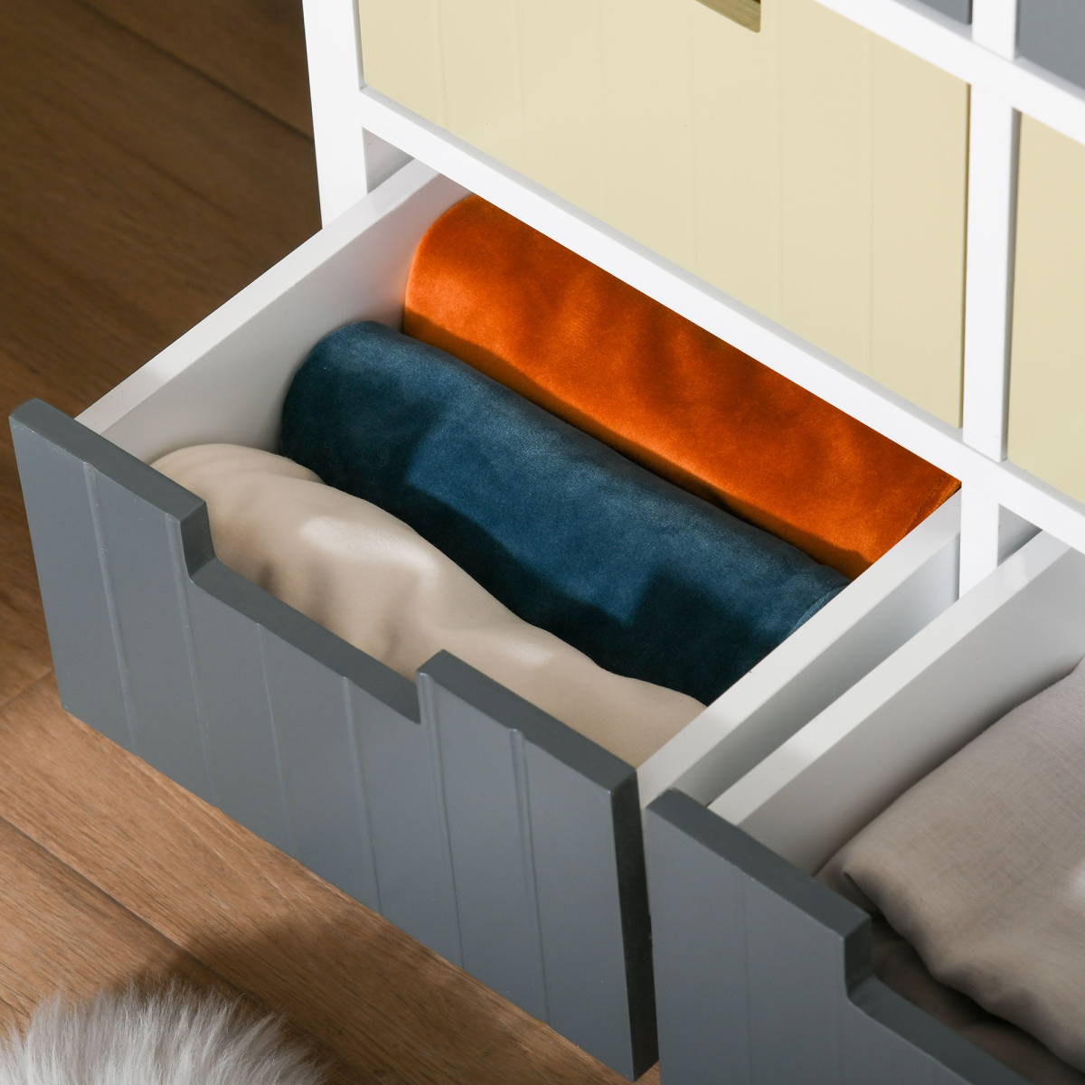 6 Drawer Storage Chest Cabinet for Dining and Living Room, MDF, Unbranded