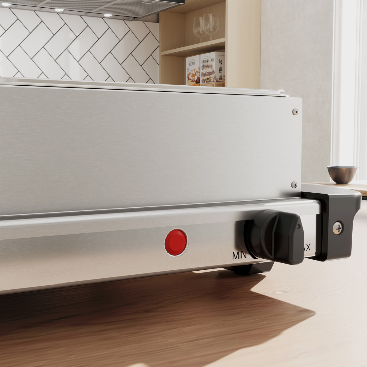 HOMCOM 6L Electric Buffet Server Food Warmer with Cool-Touch Handles