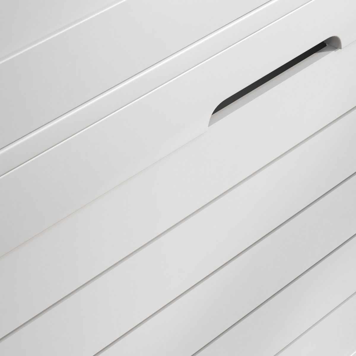 HOMCOM Narrow Shoe Storage Cabinet, 3 Flip Drawers, White
