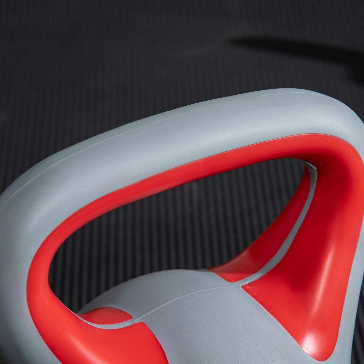 SPORTNOW 14kg Kettlebell with Handle for Home Gym, Red/Grey