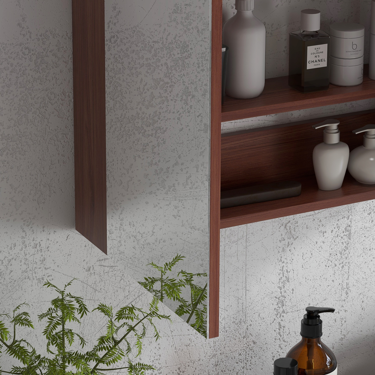 kleankin 63W x 60H cm Double Door Wall-Mount Bathroom Mirrored Medicine Cabinet
