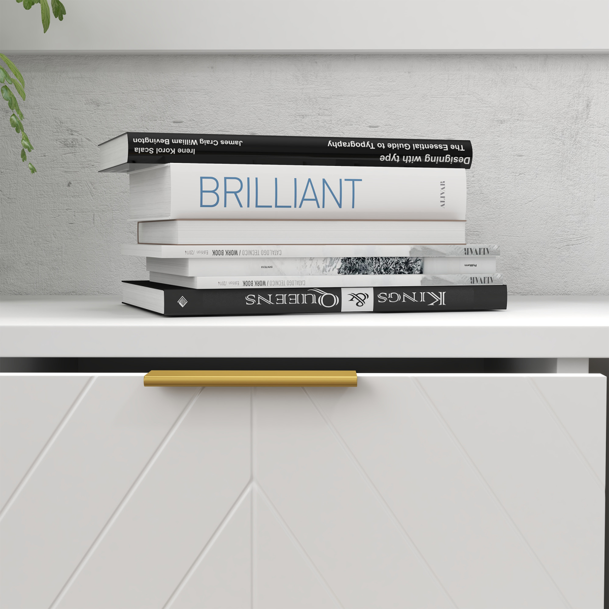 Modern Freestanding Storage Cabinet with 3 Drawers and 2 Doors