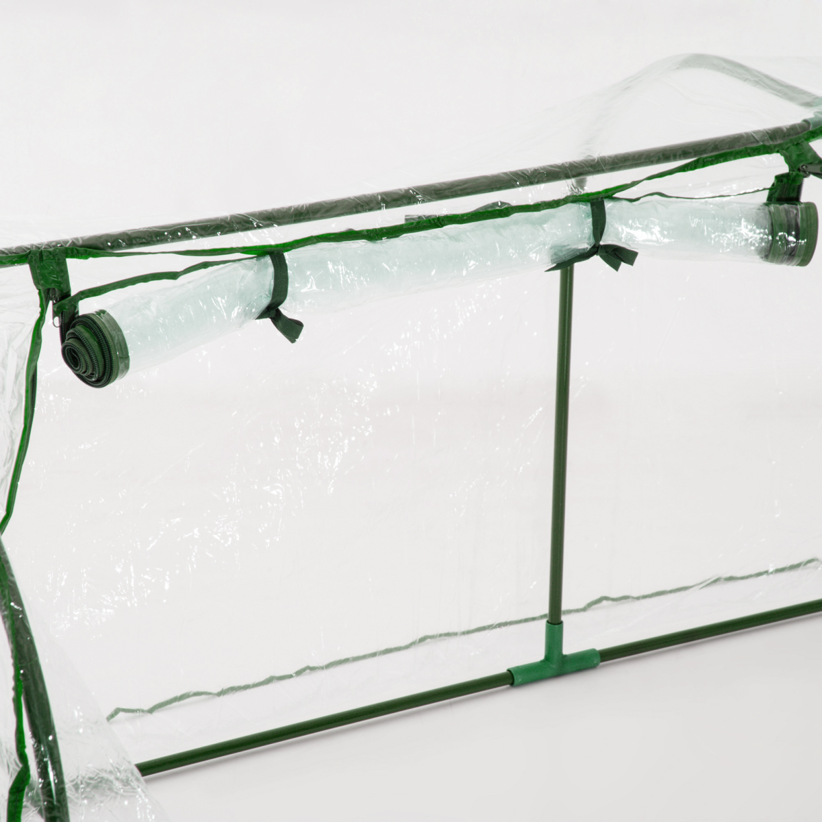 Tunnel Greenhouse with 2 Large Doors, Steel Frame, 200 x 100 x 80cm